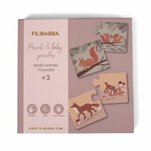 Filibabba Eltern-Kind-Puzzle - Nordische Tierwelt