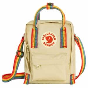 Fjällräven Kanken Rainbow Sling - Umhängetasche 20 cm light oak-rainbow pattern