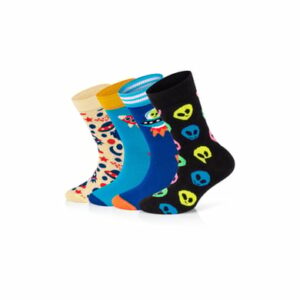 Happy Socks Socken 4-Pack Kids Into the Space-Alien multi_coloured