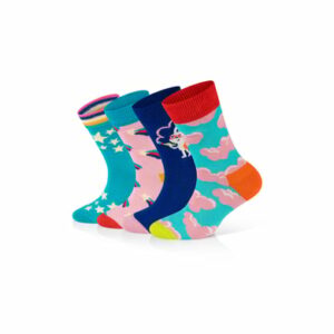 Happy Socks Socken 4-Pack Kids Shooting Star-Clouds multi_coloured