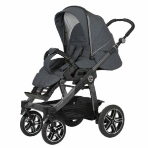 Hartan Kinderwagen Racer GTS mit Handbremse Casual Collection bluestone (908) Gestellfarbe platin