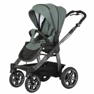 Hartan Kombikinderwagen ROCK IT GTR mit Handbremse Casual Collection bunny dots (900) Gestellfarbe platin