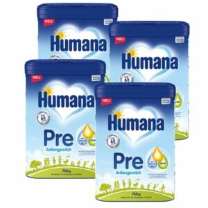 Humana Anfangsmilch Pre 4x 750g ab der Geburt