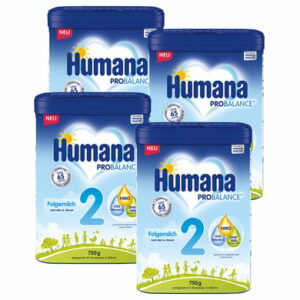 Humana Folgemilch 2 Probalance 4x 750 g ab dem 6. Monat