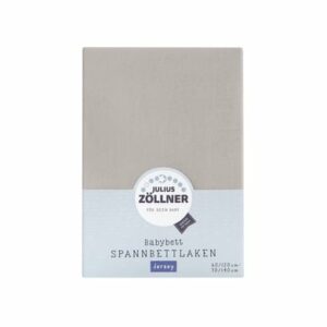 JULIUS ZÖLLNER Spannbetttuch Jersey taupe 70 x 140 cm