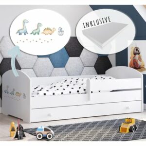 Kids Collective Kinderbett 160x80 cm mit Matratze und Schublade