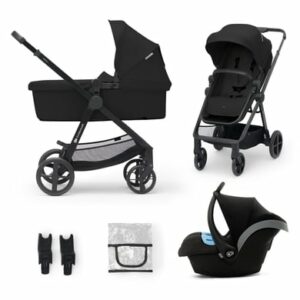 Kinderkraft Kombikinderwagen NEWLY 3 in 1 classic black