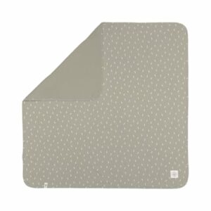 LÄSSIG Babydecke Speckles olive 80 x 80 cm