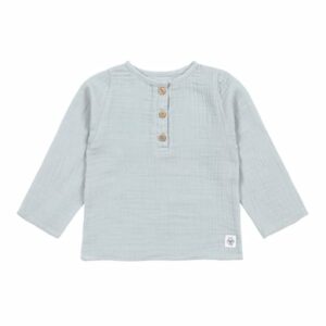 LÄSSIG Musselin Langarmshirt powder blue