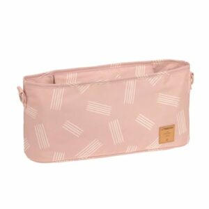 LÄSSIG Organizer für Kinderwagen Soft Stripes rose