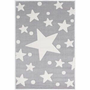 LIVONE Spiel- und Kinderteppich Happy Rugs Estrella silbergrau/weiss 100 x 160 cm