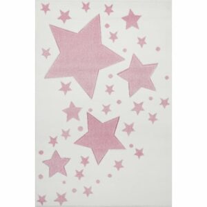 LIVONE Spiel- und Kinderteppich Kids Love Rugs Starline creme/rosa 120 x 170 cm