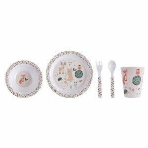 Ladelle Kinder Geschirrset Woodland 5er Set bunt