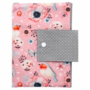 Land Juwelen Windeltasche Handmade grau rosa