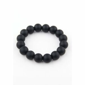 Les Enfants Armband Silicone Beads schwarz