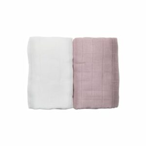 Les Enfants Decken Musselindecken pink