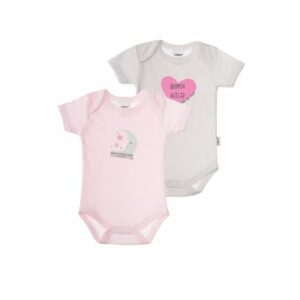 Liliput Baby-Bodies Born wild rosa gestreift/ grau gestreift