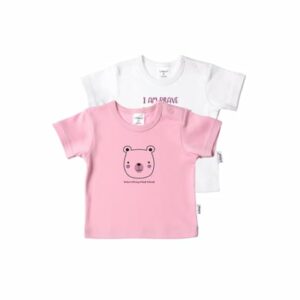 Liliput Doppelpack T-Shirt I am brave rosa-weiss