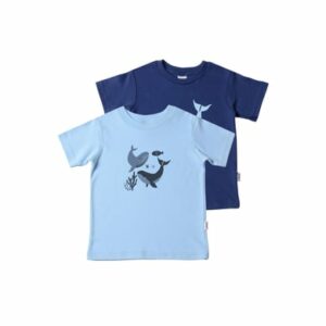 Liliput T-Shirts im 2er Pack Wal hellblau-dunkelblau