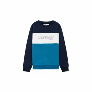 MINOTI Sweatshirt Awesome as Possible Blau/Cremeweiß