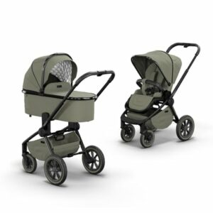 MOON Kinderwagen Resea Edition+ moss green/black chrome