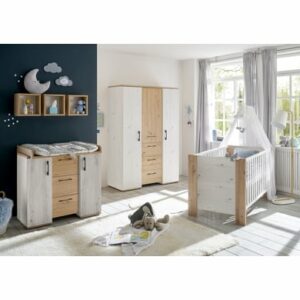 Mäusbacher Kinderzimmer Micha 3-türig Inkl. Hängeregalen weiß
