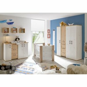 Mäusbacher Kinderzimmer Micha 4-türig Inkl. Hängeregalen weiß