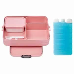 Mepal Bento-Lunchbox + Kühlakku Take A Break 2er Set pink