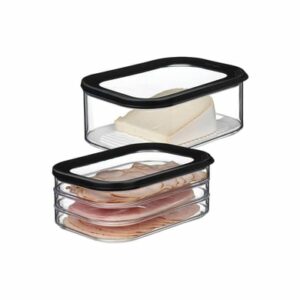 Mepal Frischhaltedosen Wurst und Käse Modula 2er Set schwarz