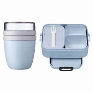 Mepal Lunchpot + Bento-Brotdose Ellipse + TAB 2er Set hellblau