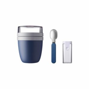 Mepal Lunchpot + Faltbarer Löffel Ellipse 500 + 200 ml dunkelblau