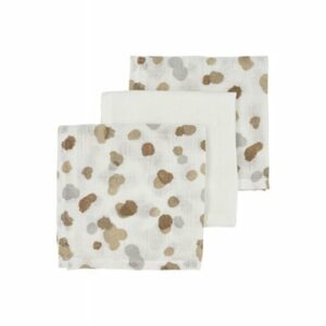 Meyco Musselin Spucktücher 3er Pack Mini Stains Neutral