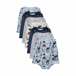 Minoti 7er Pack Bodys mit Allover-Print