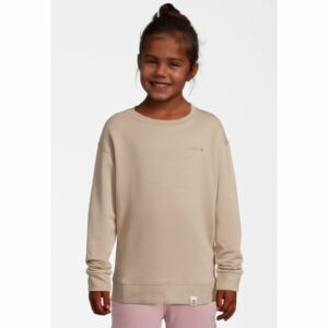 New Life Sweatshirt Crew Neck Pullover Beige