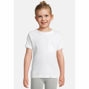 New Life T-Shirt TEE - CREW NECK PATCH POCKET White