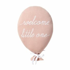 Nordic Coast Company Dekokissen Ballon welcome little one rosa