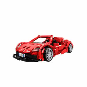 Open Bricks Sports Car Red