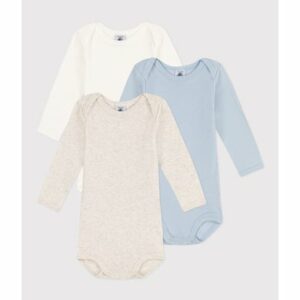 Petit Bateau Langarmbody 3er Pack Blau