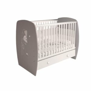 Polini Kids Babybett French 710 Amis grau-weiß