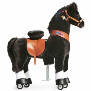 PonyCycle® Black with white hoof horse