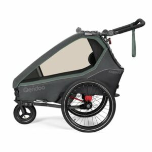 Qeridoo® Kinderfahrradanhänger Kidgoo2 Ivy Green Kollektion 2023