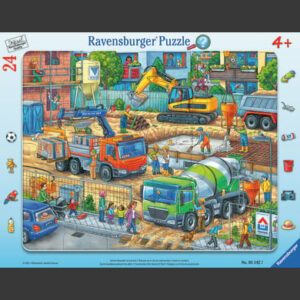 Ravensburger Rahmebpuzzle - Auf der Baustelle ist was los! 24 Teile