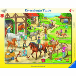 Ravensburger Rahmenpuzzle - Auf dem Pferdehof 40 Teile