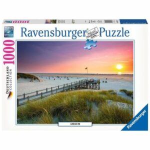 Ravensburger Sonnenuntergang über Amrum bunt