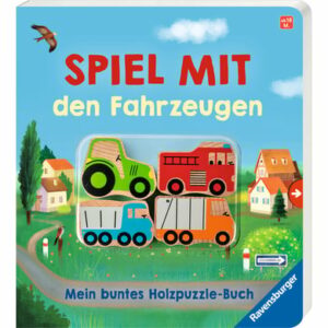 Ravensburger Spiel mit den Fahrzeugen: Mein buntes Holzpuzzle-Buch