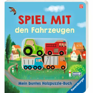 Ravensburger Spiel mit den Fahrzeugen: Mein buntes Holzpuzzle-Buch