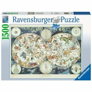Ravensburger Weltkarte mit fantastischen Tierwesen bunt