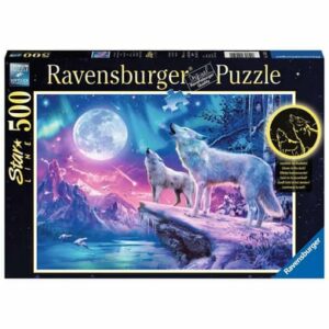 Ravensburger Wolf im Nordlicht bunt