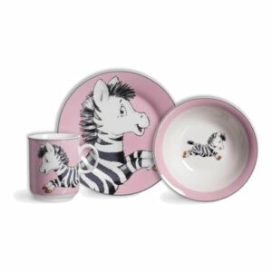 Ritzenhoff & Breker GmbH & Co. KG Kindergeschirr Happy Zoo 3er Set pink