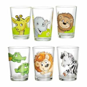 Ritzenhoff & Breker GmbH & Co. KG Kindergläser Dschungeltiere Happy Zoo 205 ml 6er Set bunt